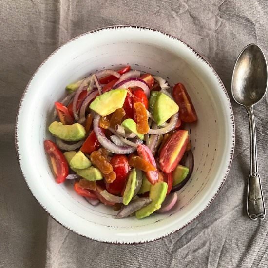 Avocado and mullet bottarga salad - Recipe photo by Italian Chips