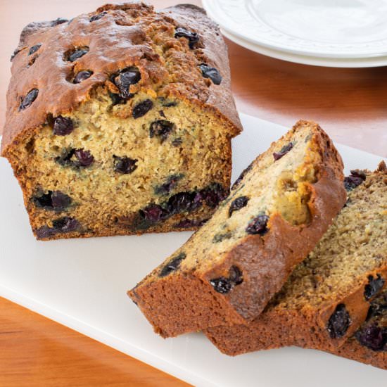 Blueberry Banana Bread - Recipe photo by For the Love of Cooking