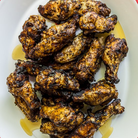 Grilled Honey-Chili Wings - Recipe photo by apleasantlittlekitchen