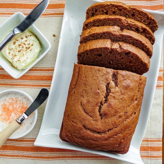Soft Moist Pumpkin Bread - Recipe photo by Louisiana Woman Blog
