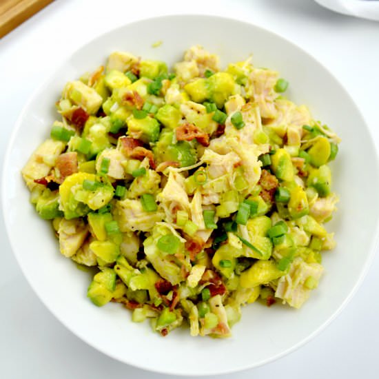 KETO AVOCADO CHICKEN SALAD - Recipe photo by Stylish Cravings