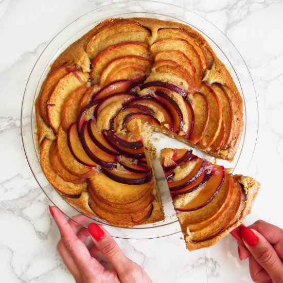 Peach + Plum Bloom Cake - Recipe photo by amb.w