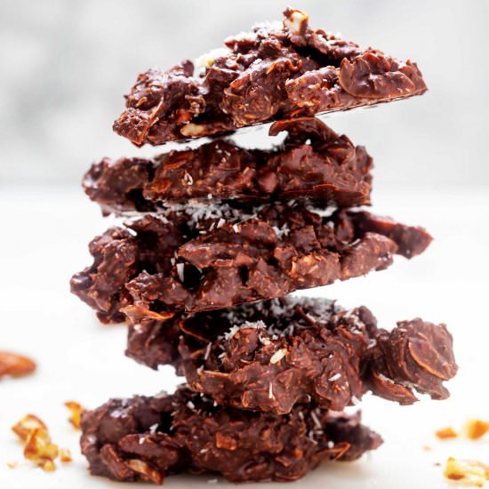 Coconut Haystacks - Recipe photo by KickingCarbs