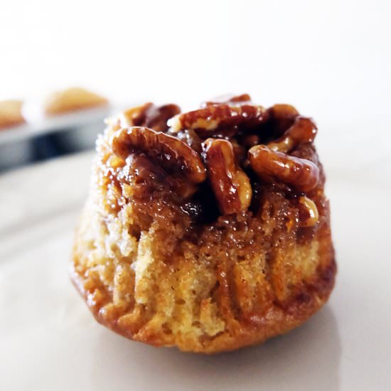 Upside Down Pecan Sticky Muffins - Recipe photo by flakybakers