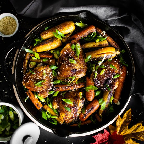 Sesame Ginger Roasted Chicken - Recipe photo by My Digital Kitchen