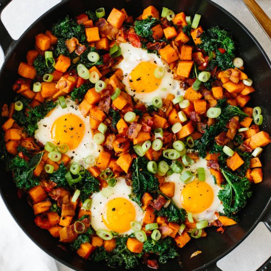 Sweet Potato Breakfast Hash - Recipe photo by Downshiftology