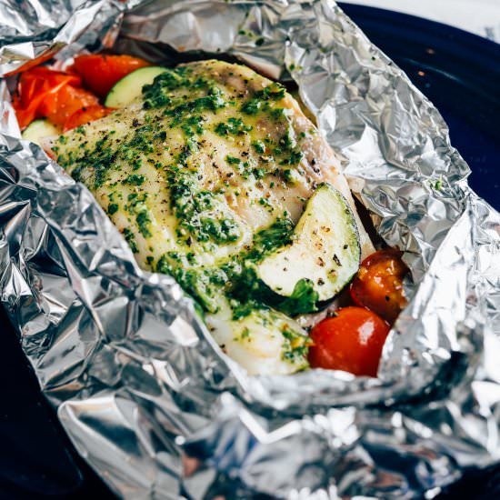 Wild Alaska Pollock En Papillote - Recipe photo by dishonfish
