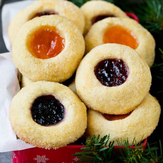 Thumbprint Cookies - Recipe photo by dinneratthezoo