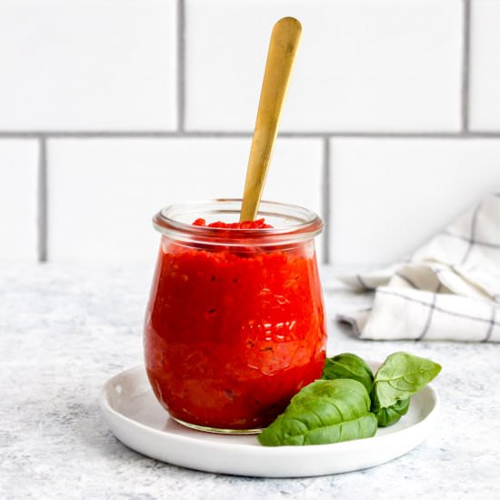 Easy Sundried Tomato Jam - Recipe photo by Darn Good Veggies