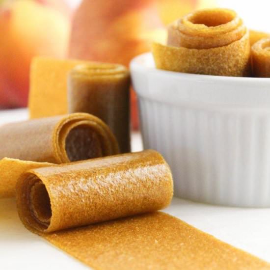 Homemade Peach Fruit Roll-Ups - Recipe photo by bakingyouhappier