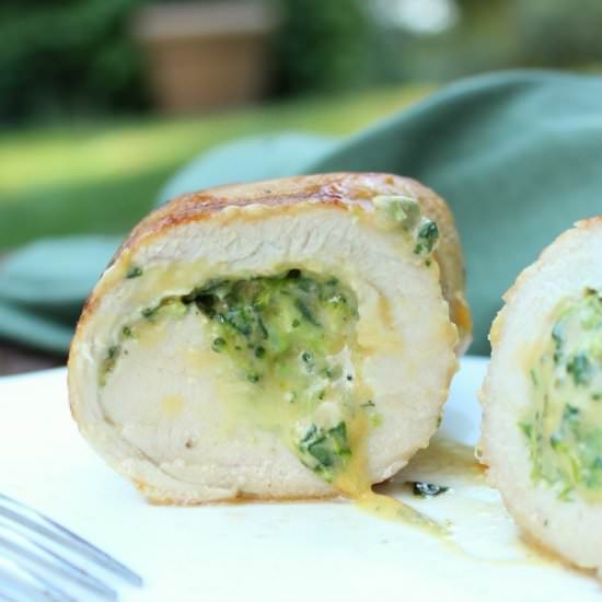 Cheesy Broccoli Stuffed Chicken - Recipe photo by Family Table Treasures