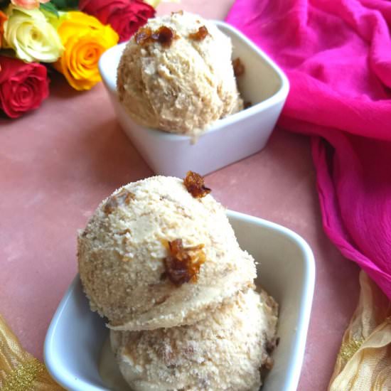 4 Ingredient Gulkand Ice Cream - Recipe photo by cookwithrenu
