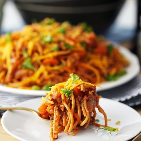 Instant Pot Spaghetti with Sauce - Recipe photo by Yay For Food