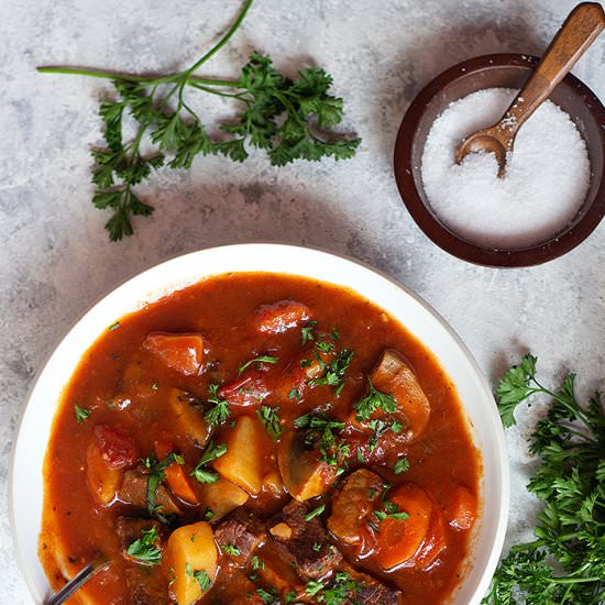 Italian Homemade Beef Stew - Recipe photo by unicorns in the kitchen