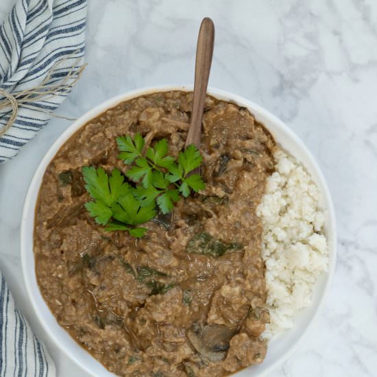 Basic Vegan Red Curry - Recipe photo by HookedOnPlants