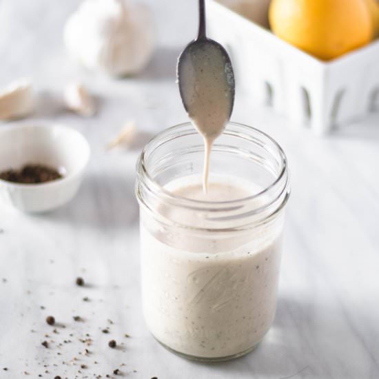 Greek Yogurt Caesar Dressing - Recipe photo by KitchenCartographer