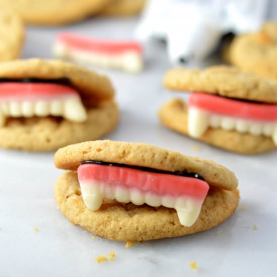 Peanut Butter Vampire Cookies - Recipe photo by atasteofmadness