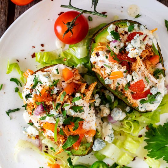 Slow Cooker Buffalo Chicken - Recipe photo by KickingCarbs