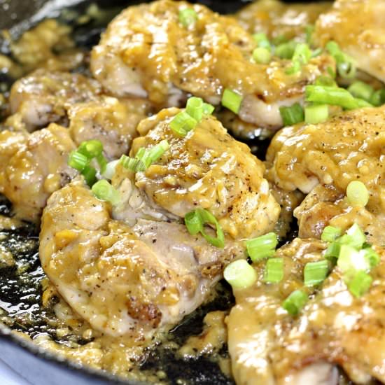 Spicy Honey Mustard Garlic Chicken - Recipe photo by explorecookeat