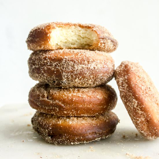 Eggless Fried Donuts - Recipe photo by The Desserted Girl