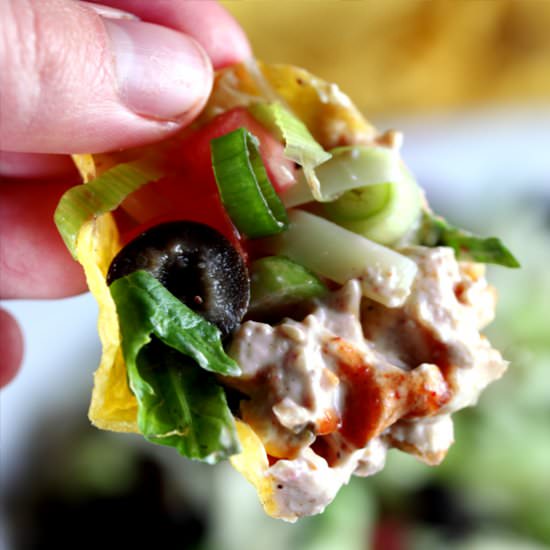 Healthy Taco Dip - Recipe photo by regainyoursparkle