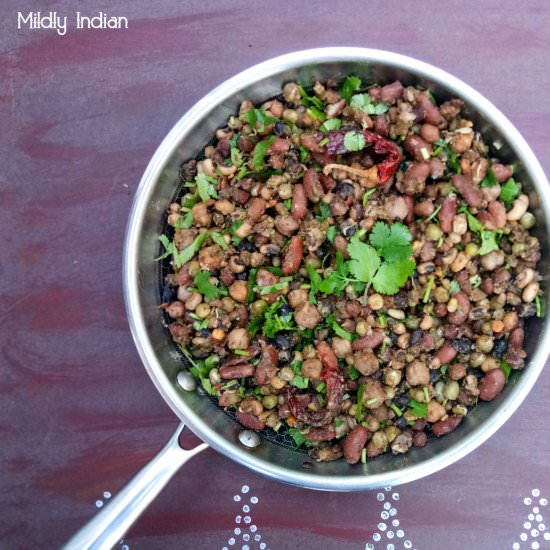 Navarathna Sundal - Recipe photo by Mildlyindian