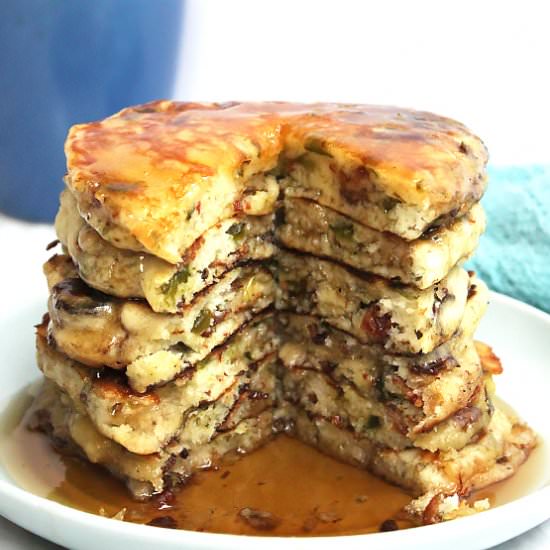 Savory Pancakes - Recipe photo by SlowThe CookDown