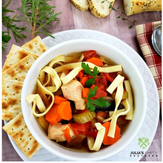 Hearty Crockpot Chicken Soup - Recipe photo by Julias Simply Southern