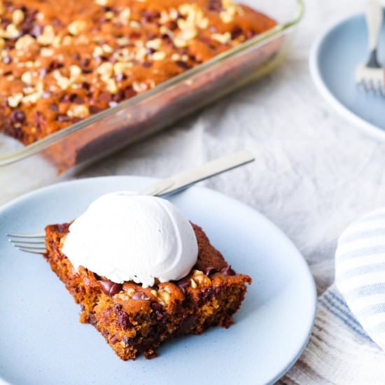 Healthy Chocolate Date Walnut Cake - Recipe photo by upbeetkitchen
