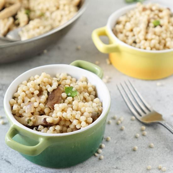 Mushroom Couscous Recipe - Recipe photo by jzeats