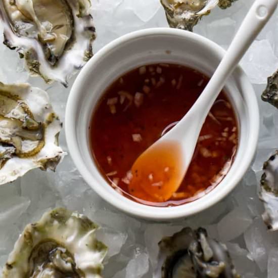Mignonette sauce for oysters - Recipe photo by Or Whatever You Do