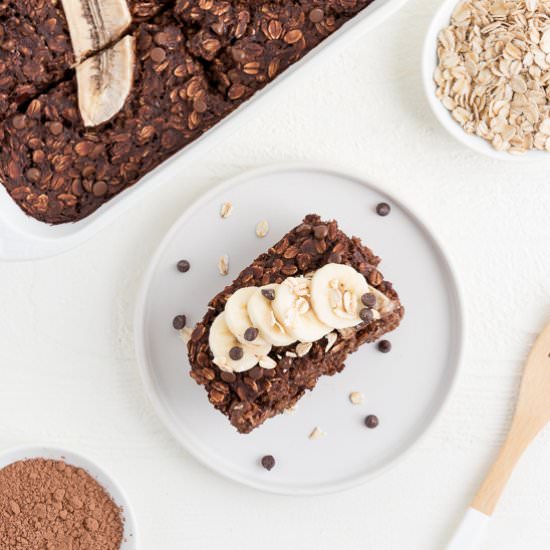 Chocolate Banana Baked Oatmeal - Recipe photo by purelykaylie