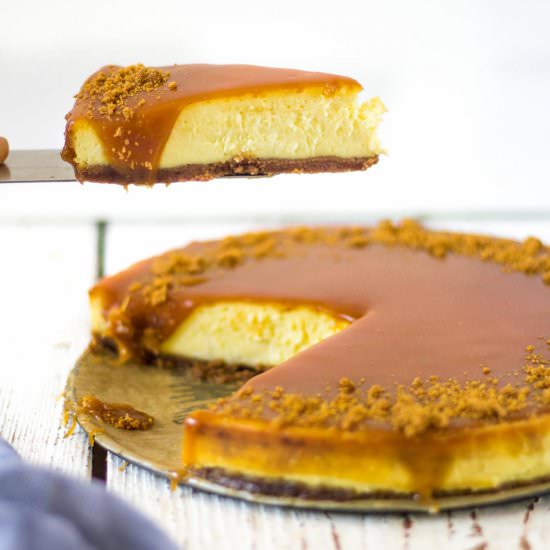 Vanilla Salted Caramel Cheesecake - Recipe photo by Blondie-ish at kitchen