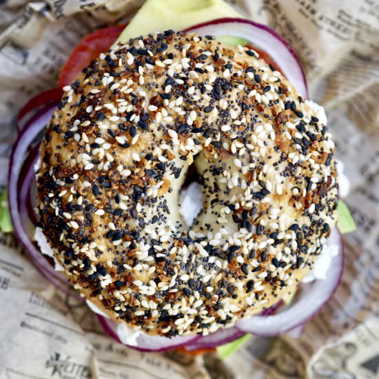 New York Style Everything Bagels - Recipe photo by simmerandsauce