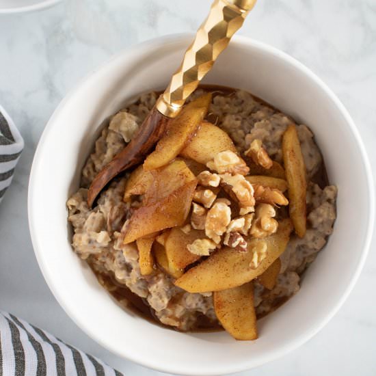 Cinnamon Chia Oatmeal - Recipe photo by Orchids and Sweet Tea