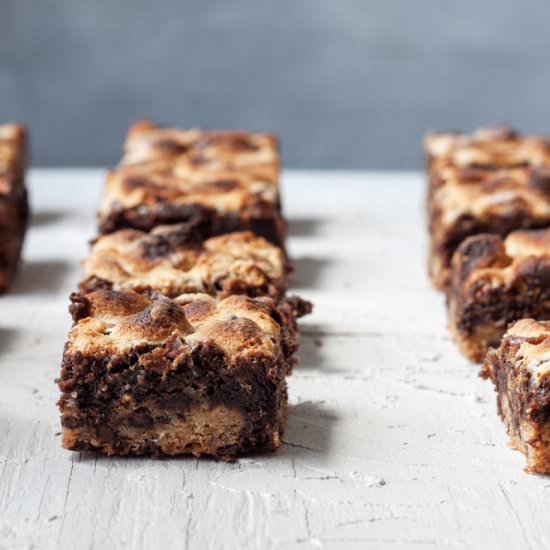 Marshmallow Brookies - Recipe photo by kitchen335co