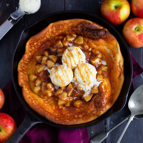 Apple Pie Dutch Baby Pancake - Recipe photo by anniesnomsblog