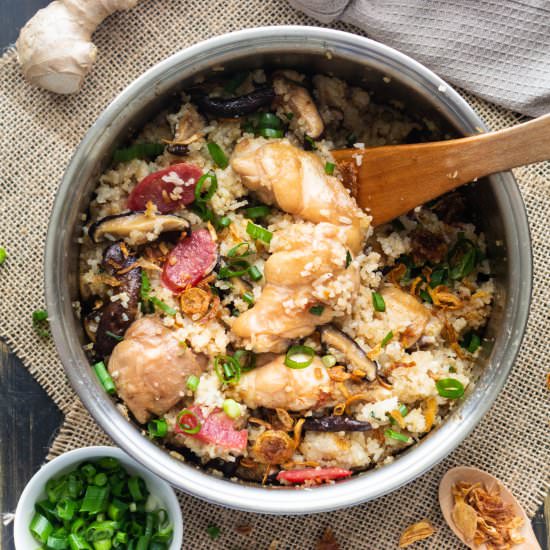 Chicken and Mushroom Rice - Recipe photo by WokandKin