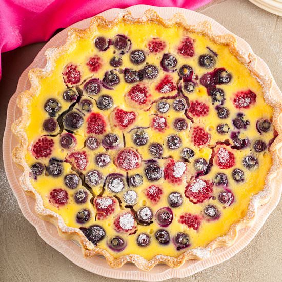 Berry Custard Tart - Recipe photo by Recipe Crumbs