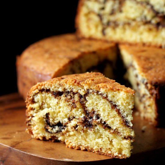Coffee & Orange Swirl Cake - Recipe photo by ruchikrandhap
