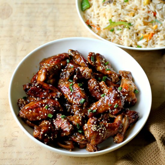 Sticky Sesame Chicken Wings - Recipe photo by ruchikrandhap