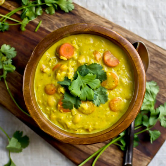 Vegan Creamy Curry Rice Soup - Recipe photo by TheVegan8
