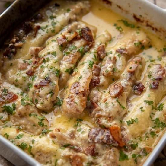 Chicken Bacon Ranch Casserole - Recipe photo by letthebakingbegin