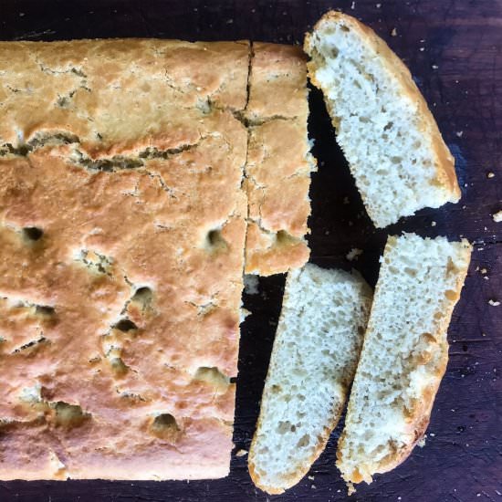 No knead Locatelli focaccia - Recipe photo by Italian Chips
