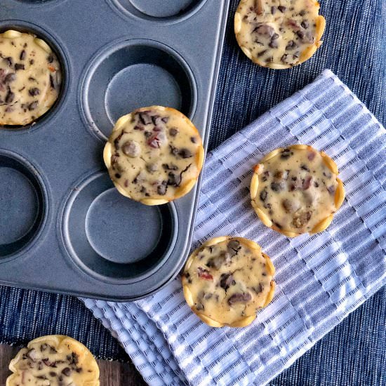 Healthier choc ricotta tartlets - Recipe photo by Once a Foodie
