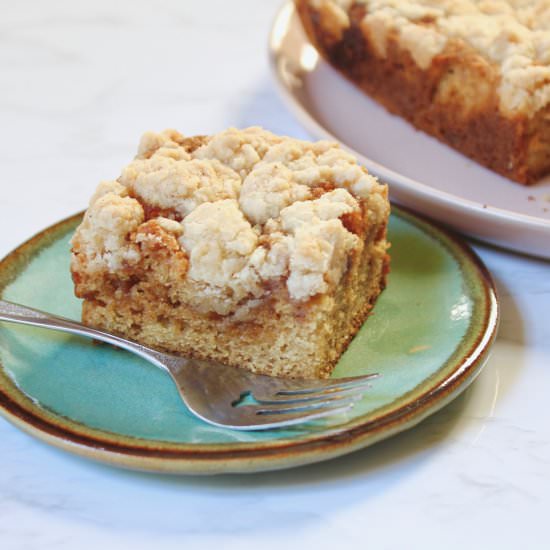 Apple Butter Streusel Cake - Recipe photo by the good eats co