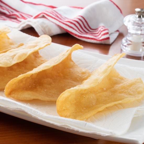Crispy Taco Shells - Recipe photo by For the Love of Cooking