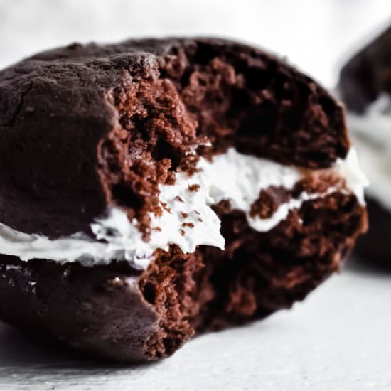 Chocolate Whoopie Pies - Recipe photo by stressbaking