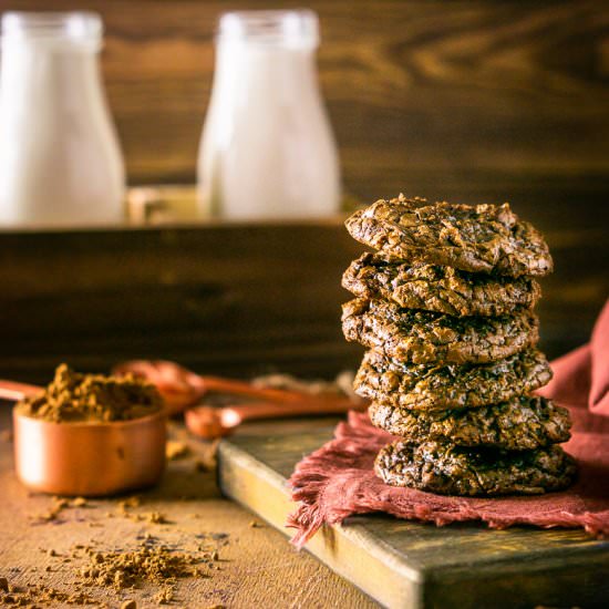 The Best Fudgy Brownie Cookies - Recipe photo by Burrata and Bubbles