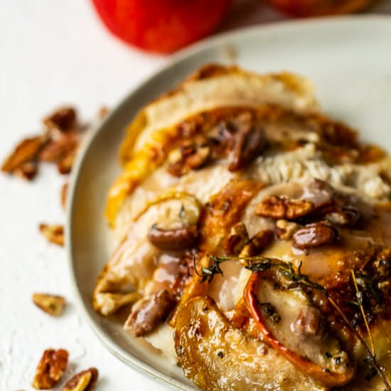 Apple Pecan Roast Chicken - Recipe photo by the frozen biscuit